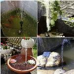 Solarna vrtna fontana črpalka za ribnike
