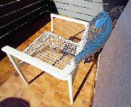 Vrtni fotelj Rope/š+g+v: 67x63x85, kupljen v Bauhaus, povsem nov!