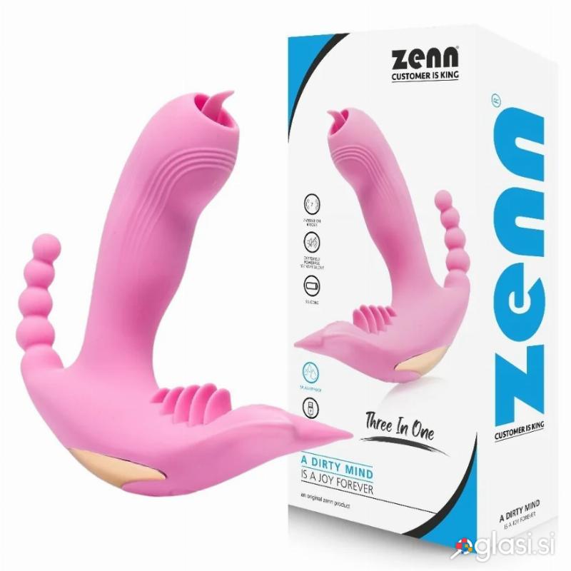 VIBRATOR Zenn Three In One Pink