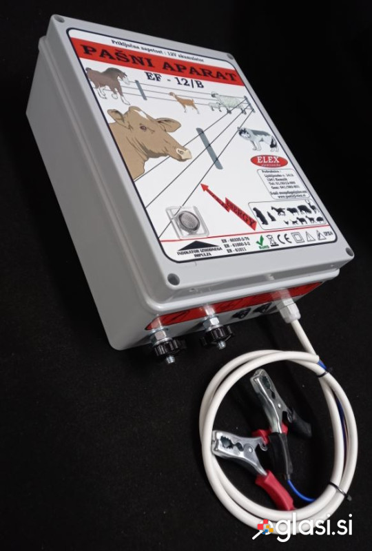 PASTIR ELEKTRIČNI  AKUMULATORSKI  PAŠNI APARAT 12V  IZHODNE MOČI 4,5J