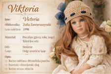 Realistočna porcelanasta punčka zelo velika unikatna