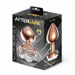 ANALNI ČEP After Dark With Rose White-Rosegold (M) 