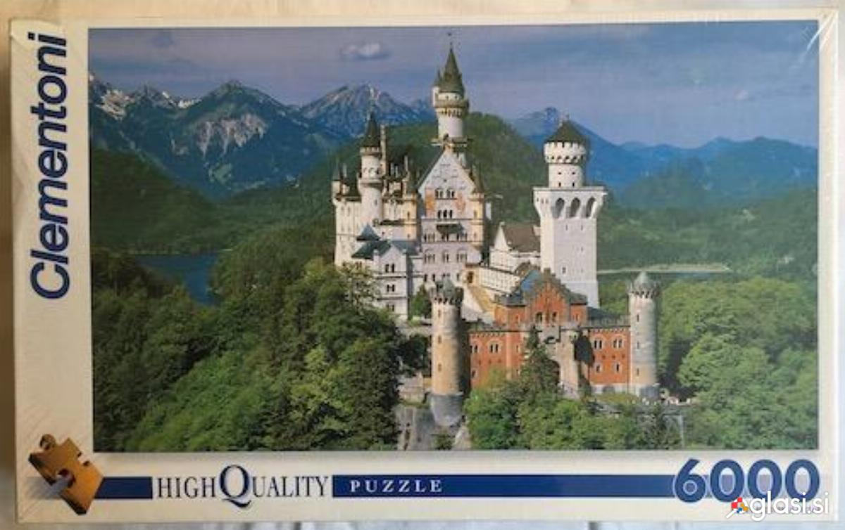 Puzzle Clementoni 6000 Neuschwanstein velikost 1,7 x 1,2m