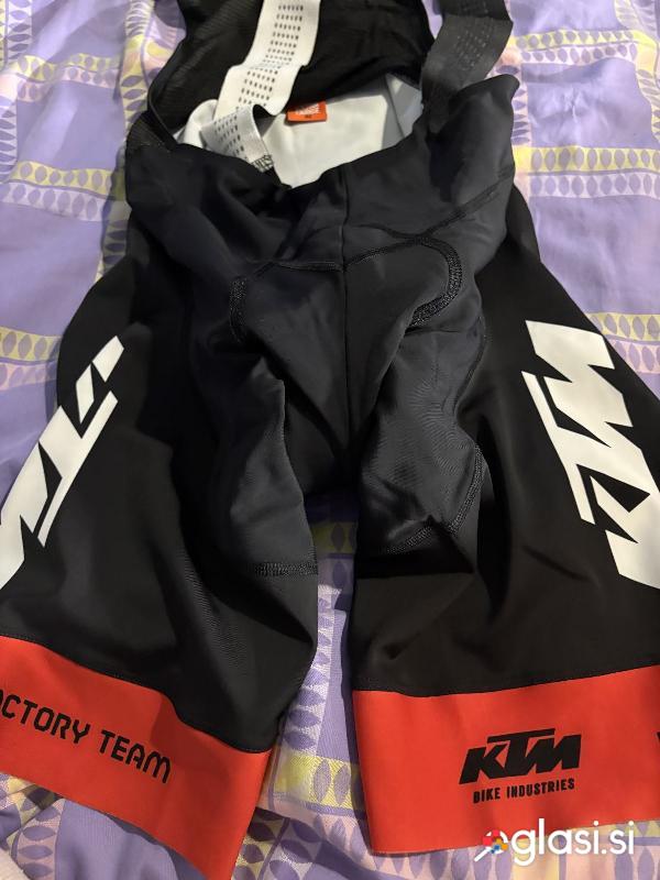 Kolesarske hlače s gel vložkom KTM FACTORY LINE XL NOVE