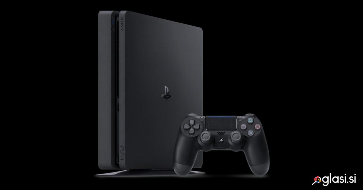 PS4 z modrim kontrolerjem in veliko plačljivimi igrami!