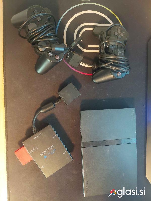 Playstation 2 slim z 4 kontrolerji in 8 iger komplet ali posebej