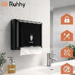 Podajalnik papirnatih brisač zloženk v pregib črn