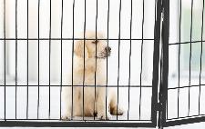 8 delna kovinska modularna ograda za kužke ali mačke 80x80cm