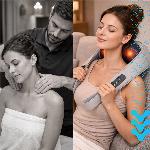 22W aku. prenosna masažna in grelna naprava za vrat in hrbet shiatsu masažer USB