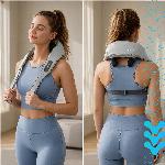 22W aku. prenosna masažna in grelna naprava za vrat in hrbet shiatsu masažer USB