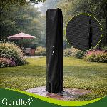 Zunanji pokončni solarni tuš 40L in pipo 216cm črn 360°