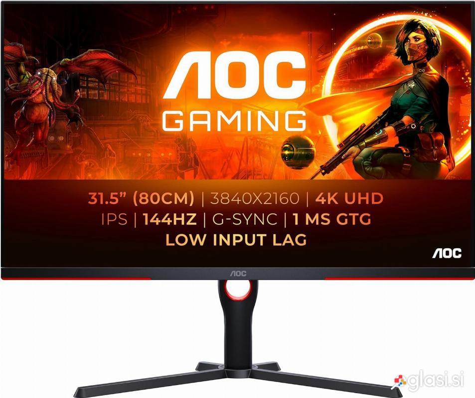 AOC 32" U32G3X gaming monitor 4k / 144Hz / 1 ms / IPS
