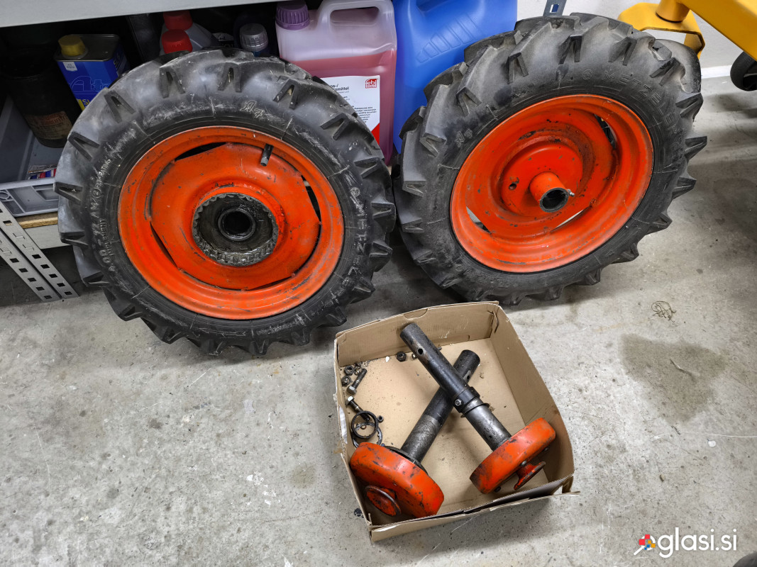 Komplet koles z diferencialom in blokado za motokultivator Agria 6000