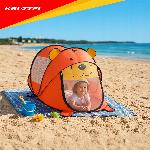 Popup otroški šotor za na plažo medvedek 180x95x82cm