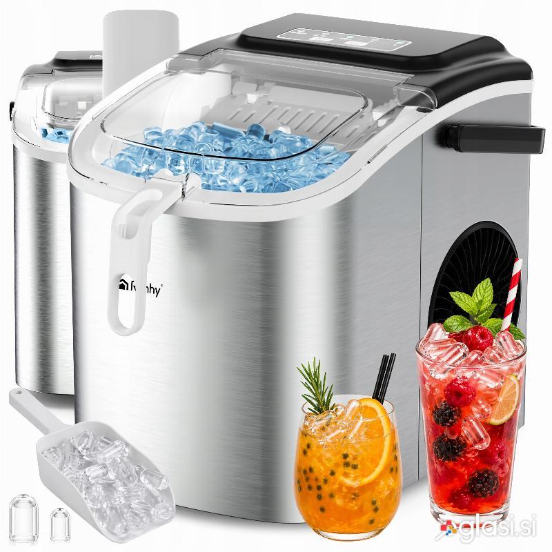 Barski aparat za izdelavo ledenih kock 1200ml ledomat inox