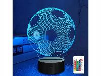 USB LED RGB 3D dekorativna svetilka nogometna žoga daljinec