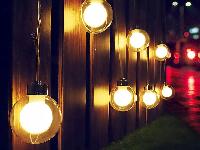 LED 20 toplo bela zunanja solarna dekorativna girlanda 8 funkcij