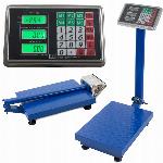id-2319 Digitalna aku. 4000mAh LCD skladiščna tehtnica 100-1kg osvetljena modra