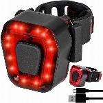 id-185 14 LED aku. zadnja kolesarska svetilka rdeča USB