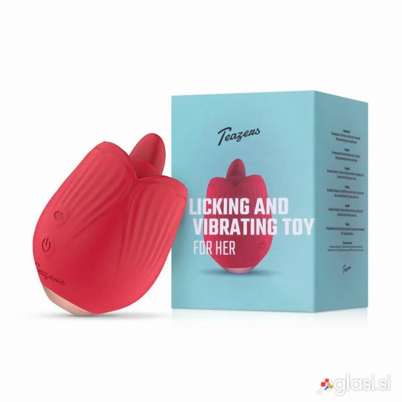 KLITORALNI STIMULATOR Teazers Rose Licking & Vibrating