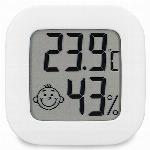 id-2521 Digitalni LCD termometer vremenska postaja higrometer bela