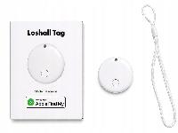 id-1180 Mini obesek iskalec ključev bluetooth GPS lokator IOS bel