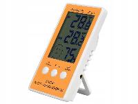 id-2521 Digitalni LCD termometer vlagomer zunanja sonda rumen
