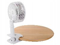 id-1562 Brezžični aku. ventilator s sponko USB bel