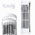 id-1562 Stolpni namizni ventilator USB 26cm LED svetilka