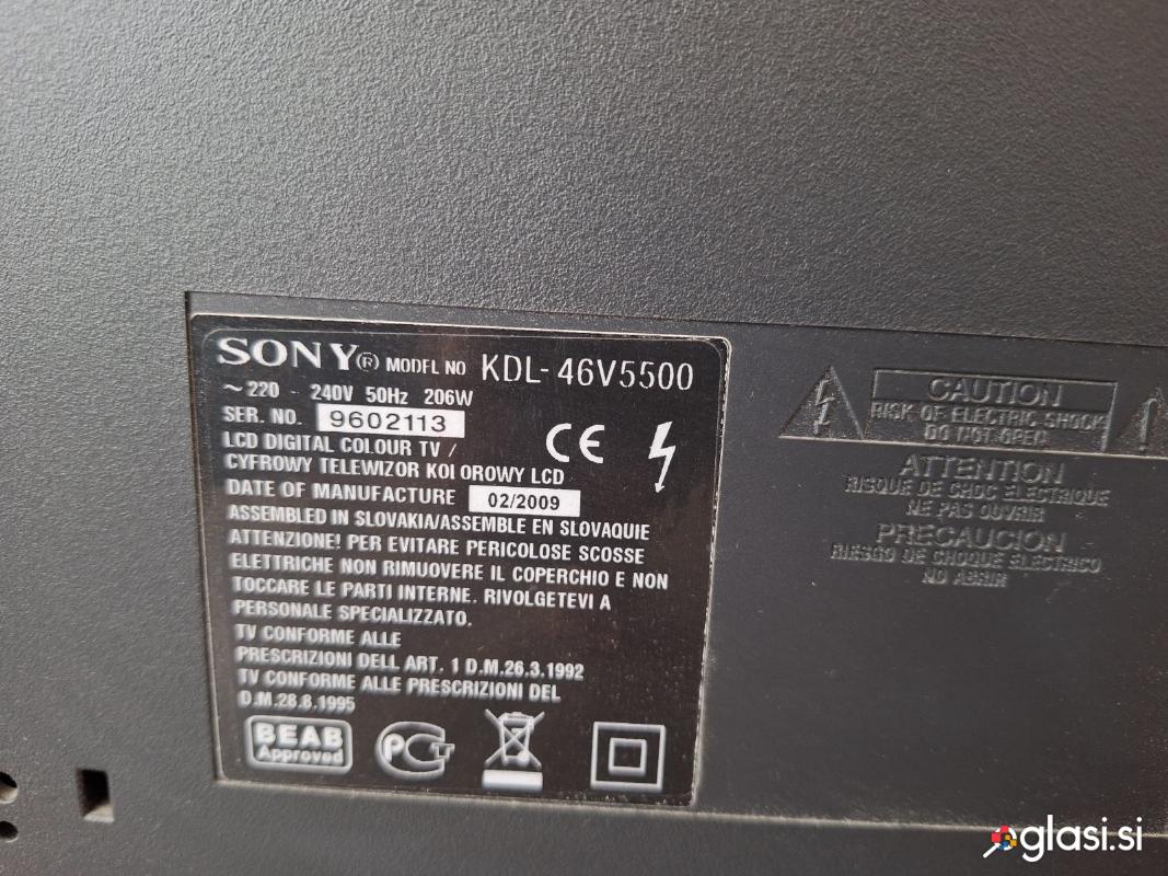 TV Sony kdl 46V5500