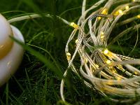 Potovalna aku. LED girlanda za kampiranje USB 8m