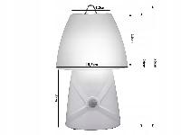 id-1005 LED RGB aku. nočna namizna ročna svetilka s senzorjem gibanja USB bela