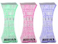 id-1005 LED RGB aku. namizna kristalna svetilka USB daljinec pravokotna