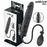 NAPIHLJIVI DILDO Addicted Toys Model 4 Black - silikonski in vodoodporen