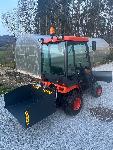 Kovinski transportni boks/zaboj za manjši traktor, obnovljen
