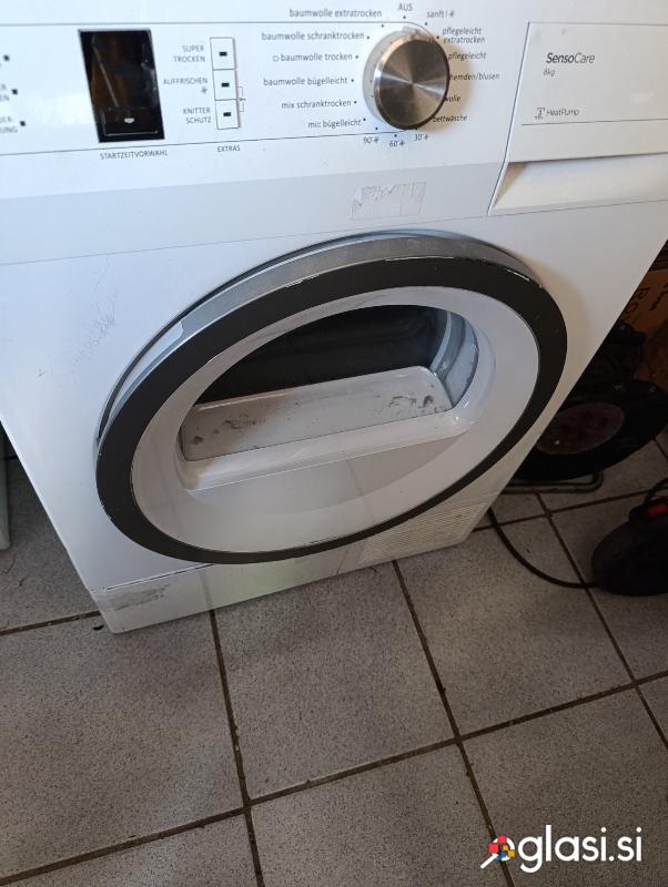 Sušilni stroj Gorenje 8kg, s toplotno črpalko, A, brezhibno delujoč