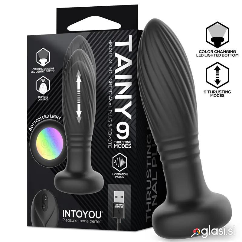 VIBRACIJSKI ANALNI ČEP Z LED OSVETLITVIJO Intoyou Tainy