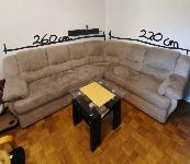 Kotna garnitura 260x220x90