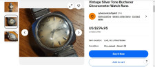 Vintage Bucherer URA, Swiss made, dela