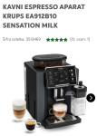 KAVNI ESPRESSO APARAT KRUPS EA912B10 SENSATION MILK