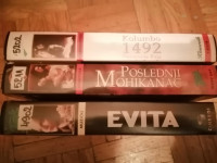 3 originalni filmi na VHS