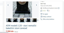 Stari nemški bakelitni šilček