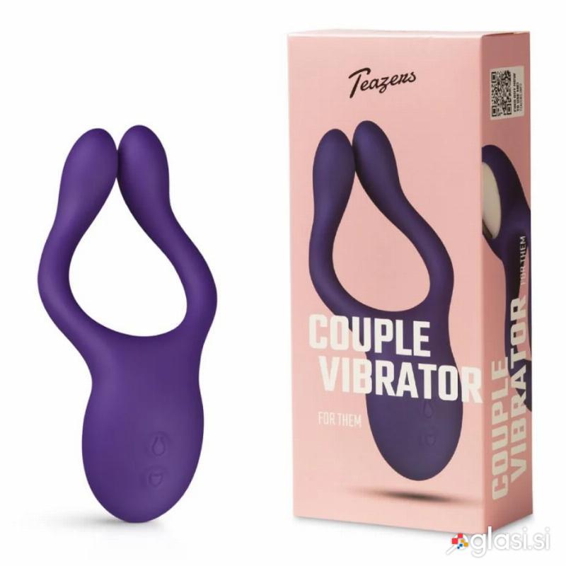 VIBRATOR ZA PARE Teazers Flexible Purple