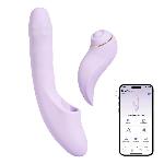 DVODELNI VIBRATOR Svakom DuoGlow Purple
