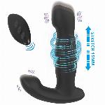 STIMULATOR PROSTATE Zenn P011 Black - analni vibrator, debelina 3,3 cm, potiski,