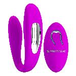 VIBRATOR ZA PARE Pretty Love Letitia - 12 vibracij, silikon, daljinec