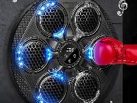 LED boksarski ščit MMA trenerska glasba USB Bluetooth 43cm LCD rokavice
