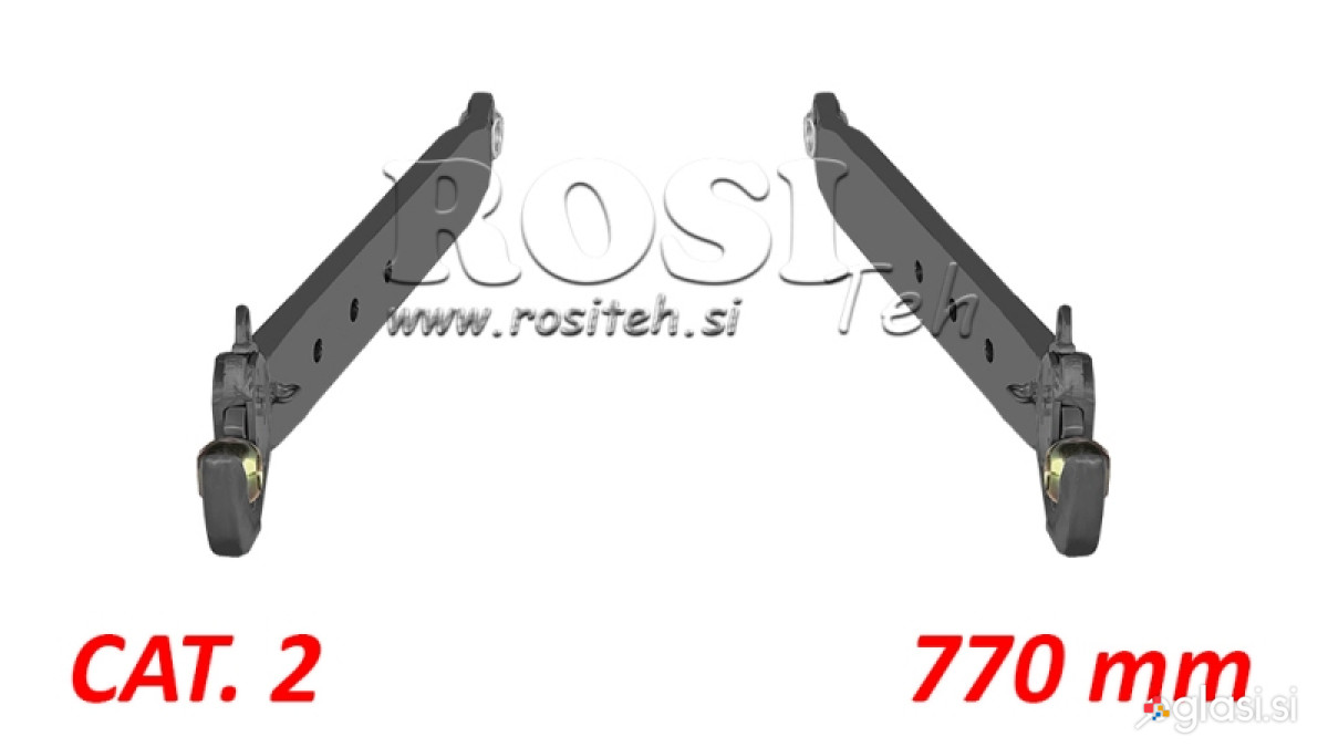 TRAKTORSKE NOSILNE ROKE TRI-TOČKOVNE HIDRAVLIKE CAT.2 70x20 mm - 770mm