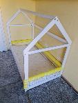 Otroška Postelja Hiška 160x80 H130 z vzmetnico MebloJogi