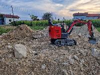 Mini bager diesel 1.2t - minibager goseničar - lomljiva roka
